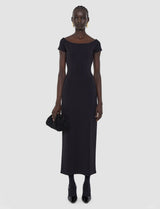 Joseph Foin Compact Milano Knit Dress | Black