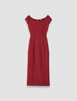Joseph Foin Compact Milano Knit Dress | Cherry