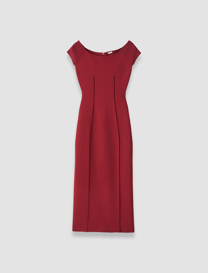 Joseph Foin Compact Milano Knit Dress | Cherry