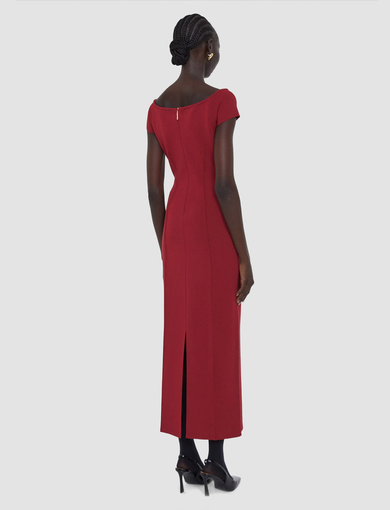 Joseph Foin Compact Milano Knit Dress | Cherry