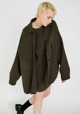 Hache Brown Wool Amelia Overshirt