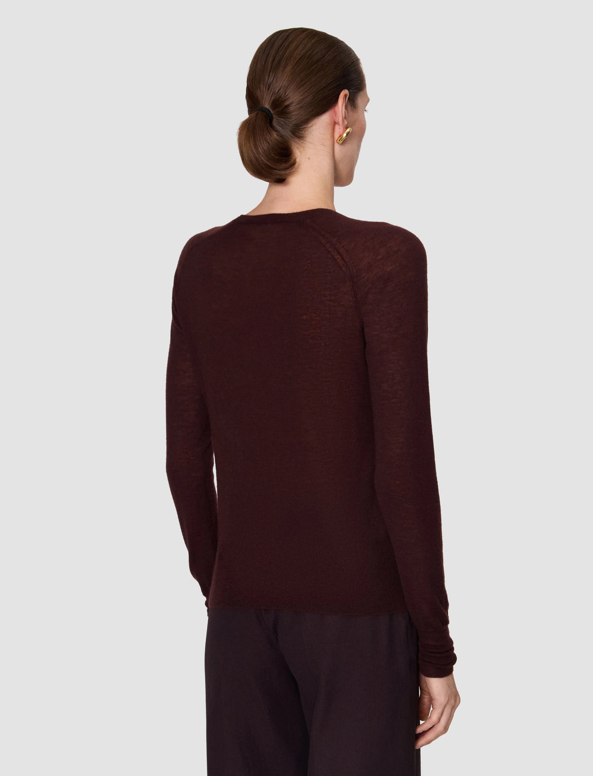 JOSEPH Geras Cashmere Sweater | Mahogany