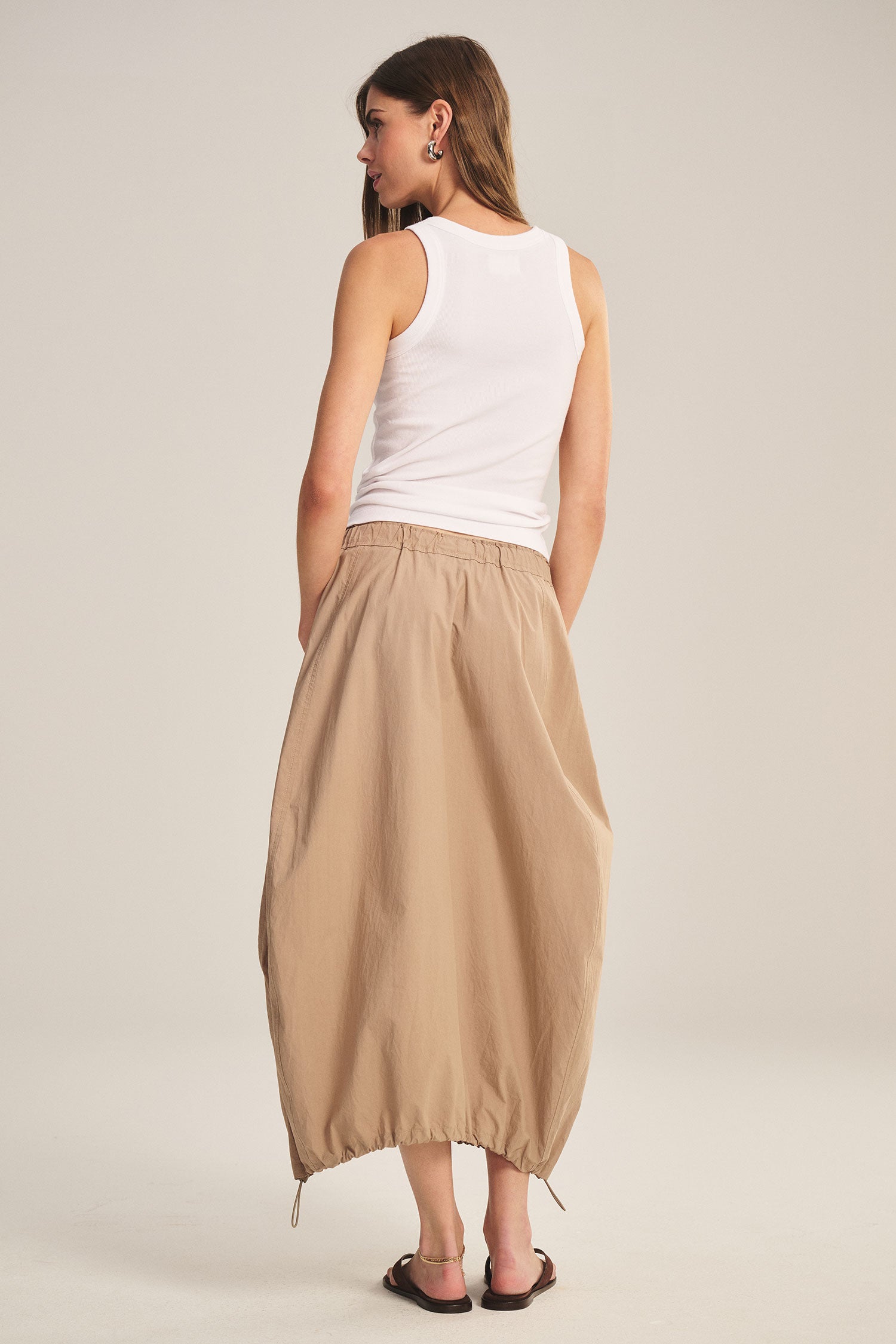 Velvet Hollis Poplin Skirt | Sahara