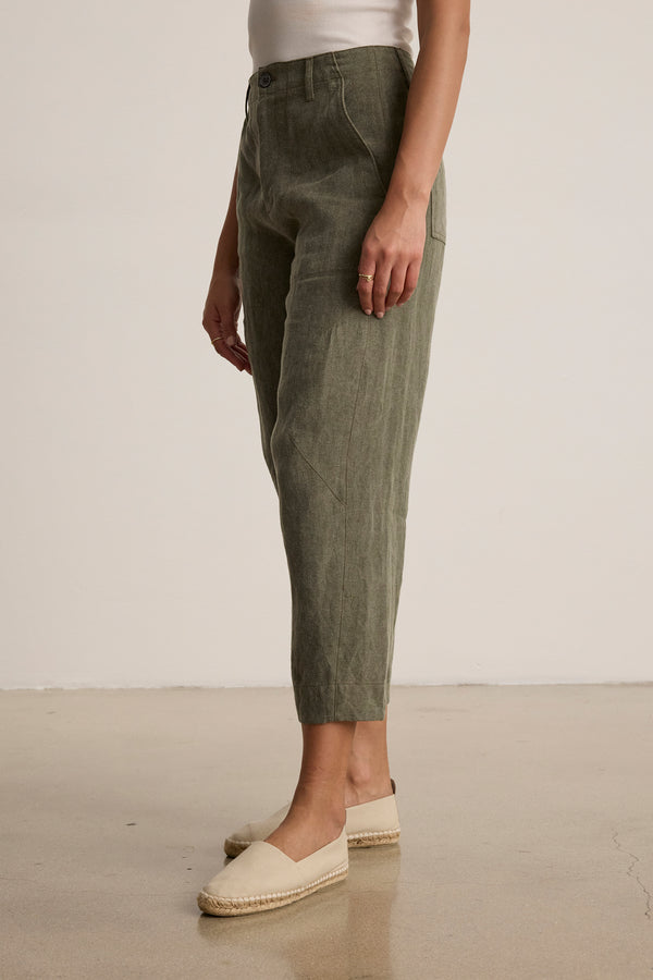 Velvet Issa Linen Pants Elm