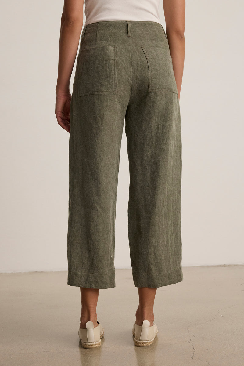 Velvet Issa Linen Pants Elm
