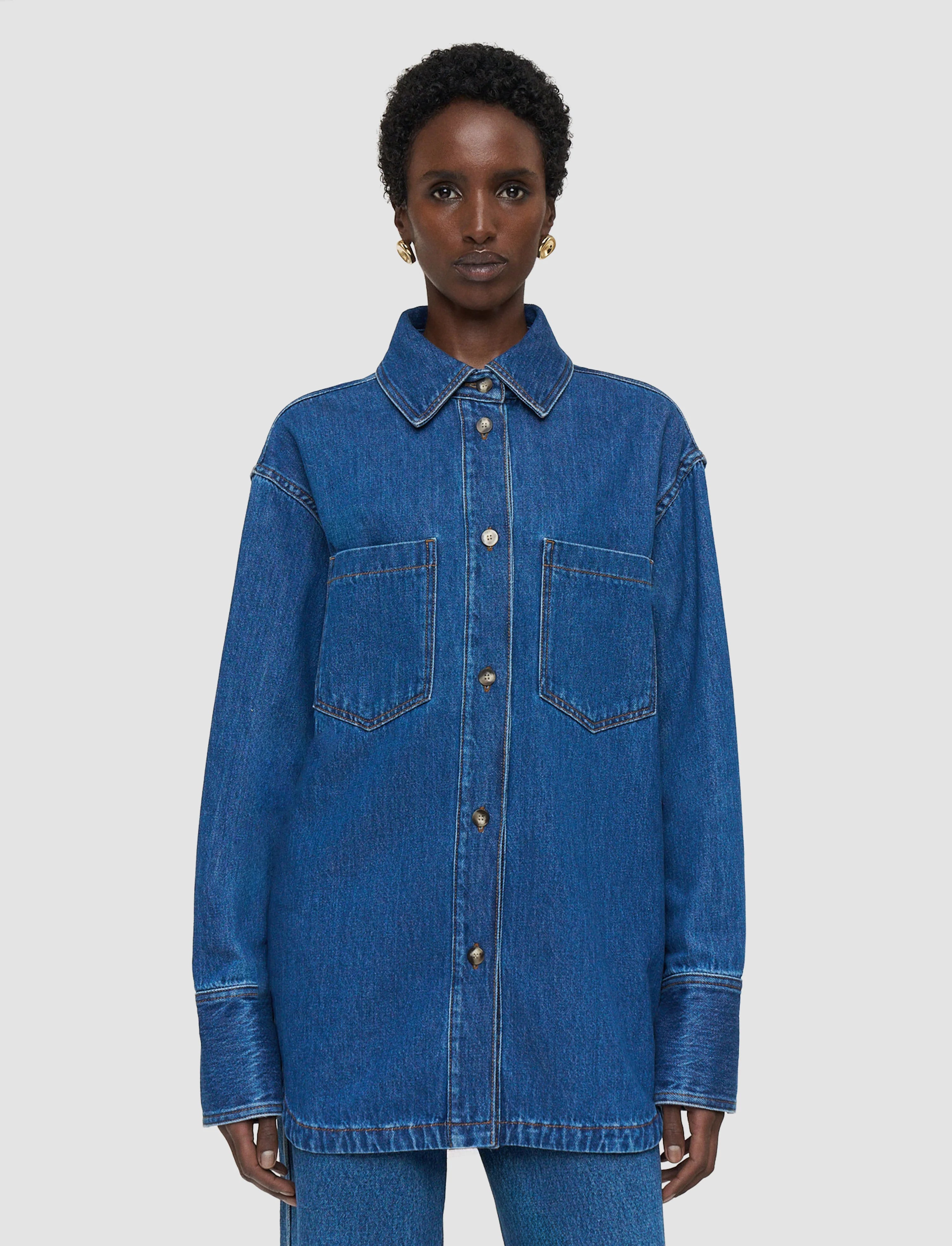 Joseph Idar Denim Shirt | Mid Blue