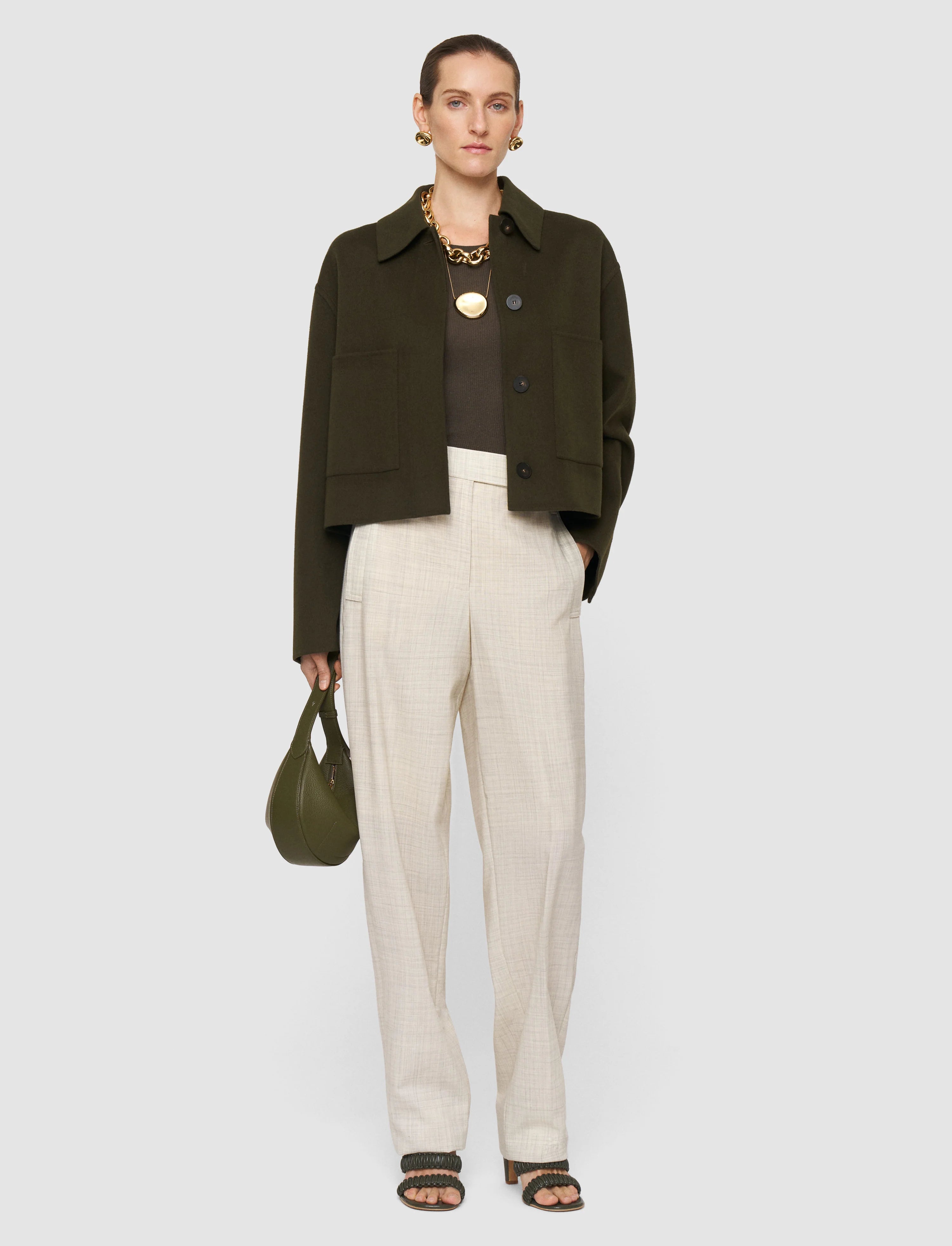 Joseph Kalaa Double Face Wool Jacket | Palm Leaf