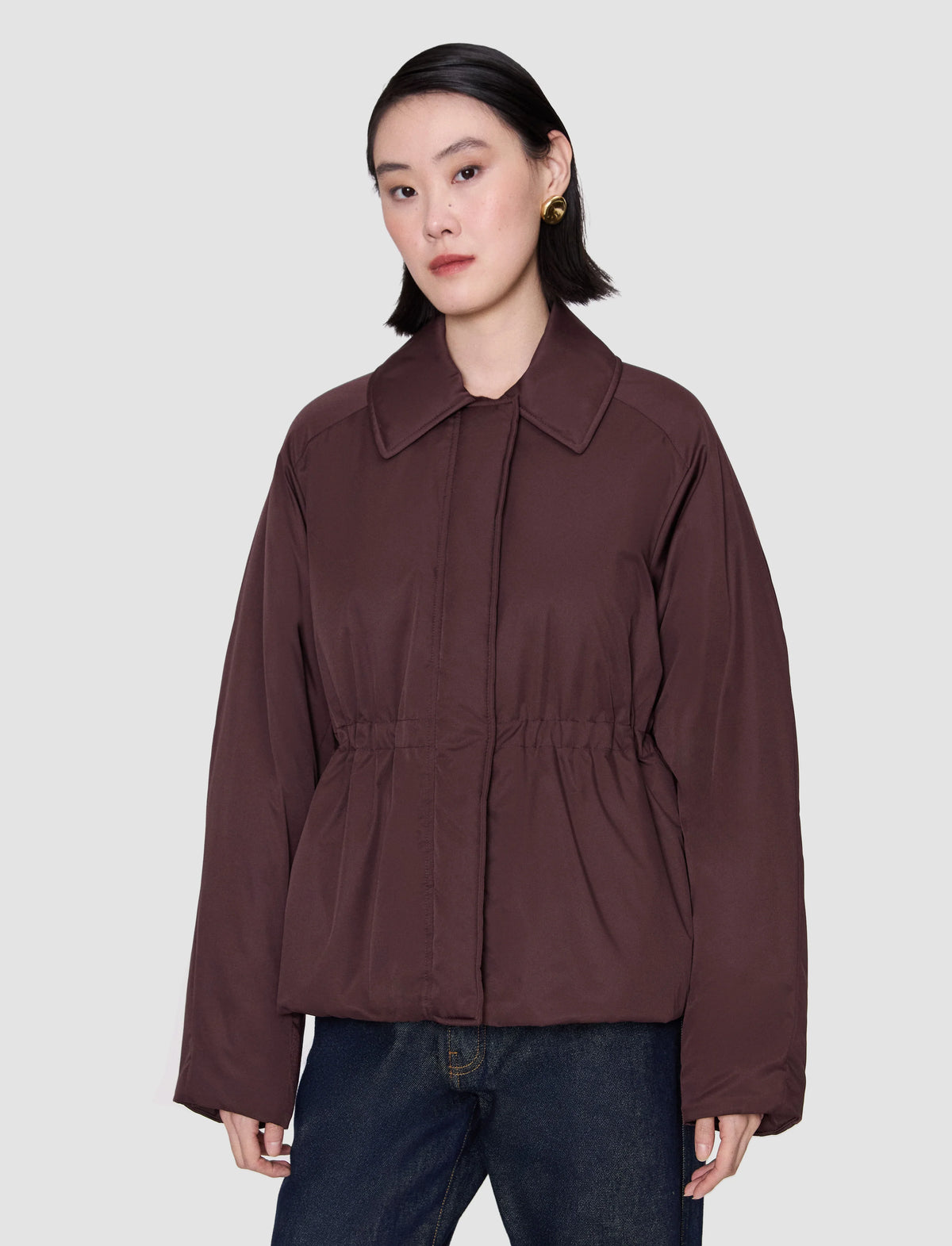 JOSEPH Luca Padded Jacket | Mahogany