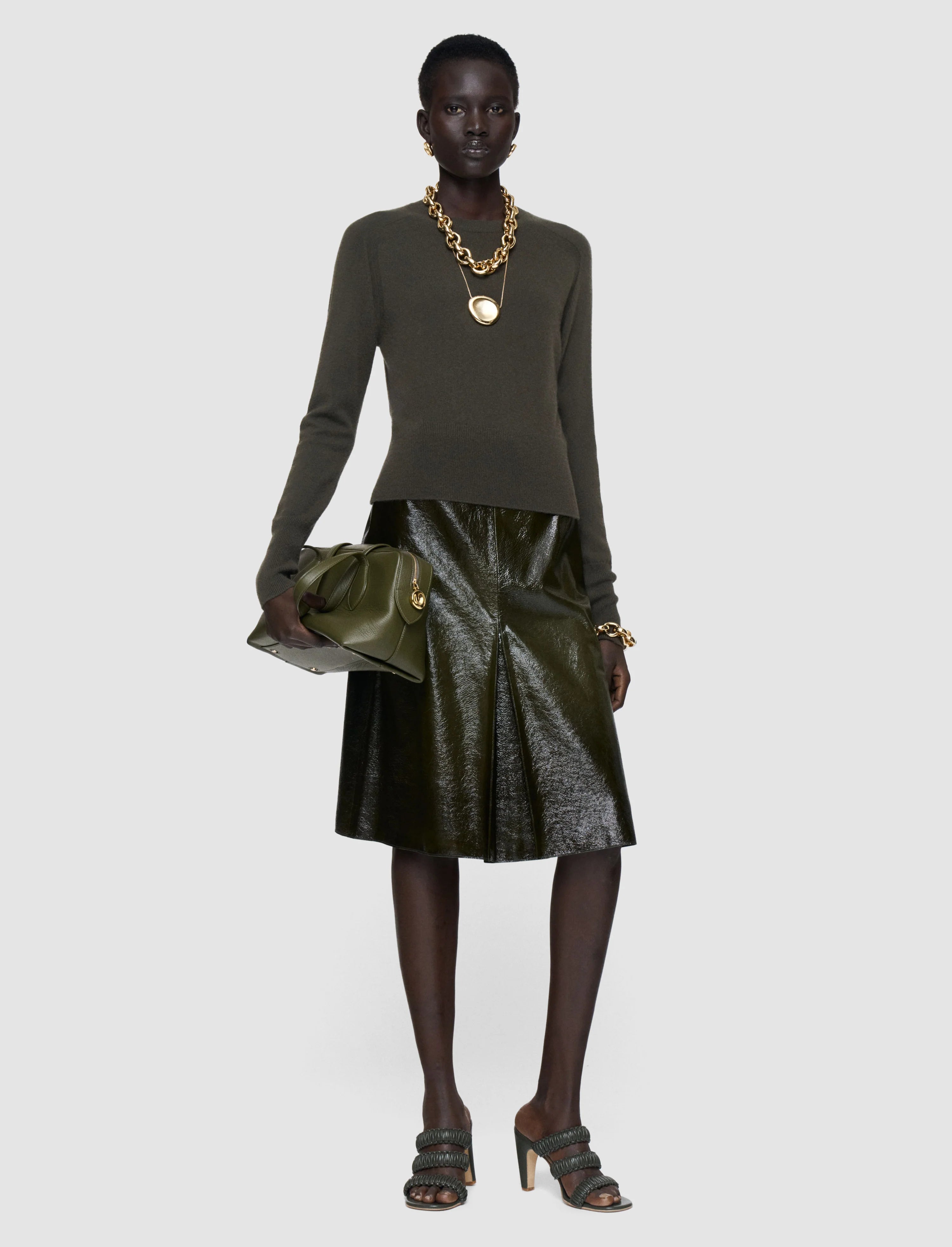 Joseph Melby Light Pure Cashmere Jumper | Palm Leaf