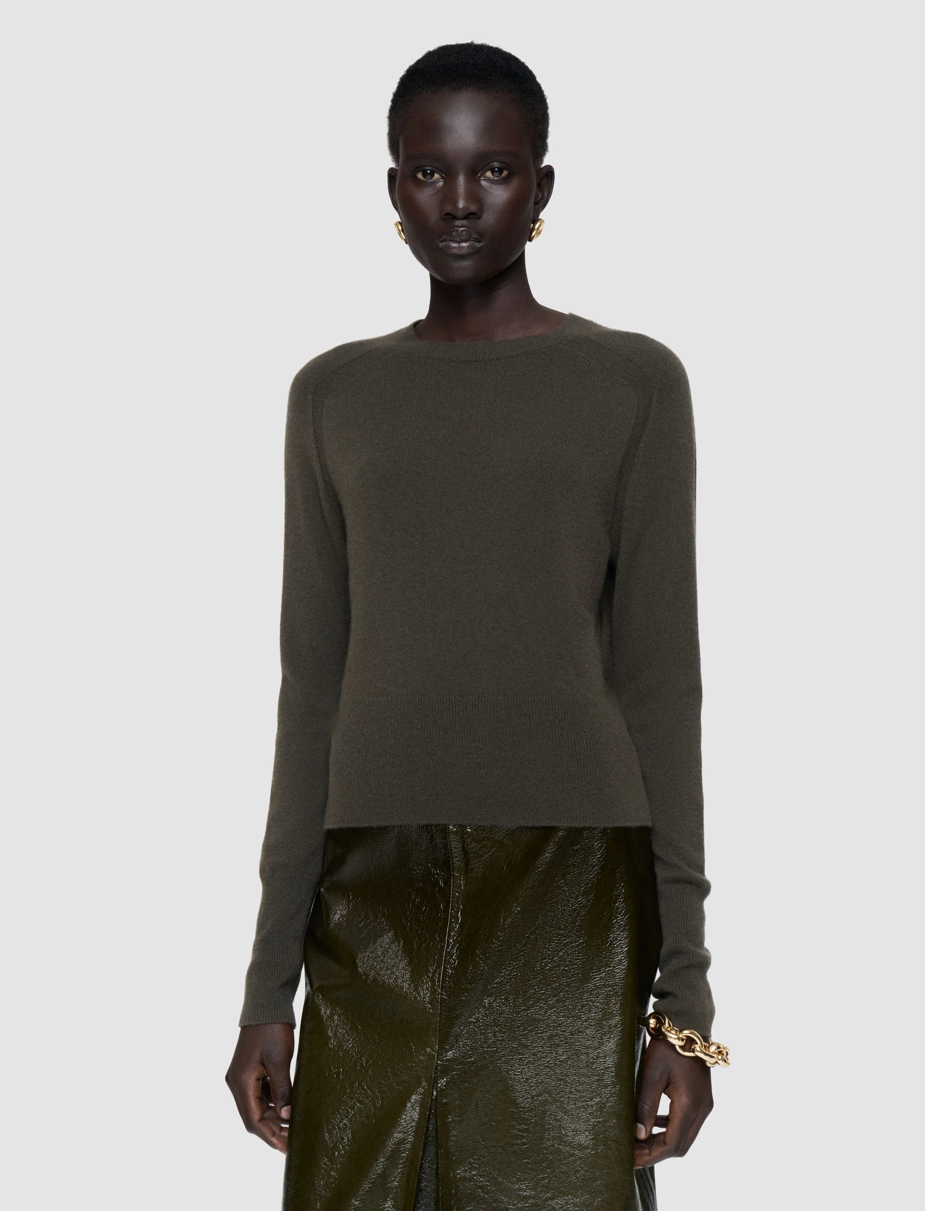 Joseph Melby Light Pure Cashmere Jumper | Palm Leaf