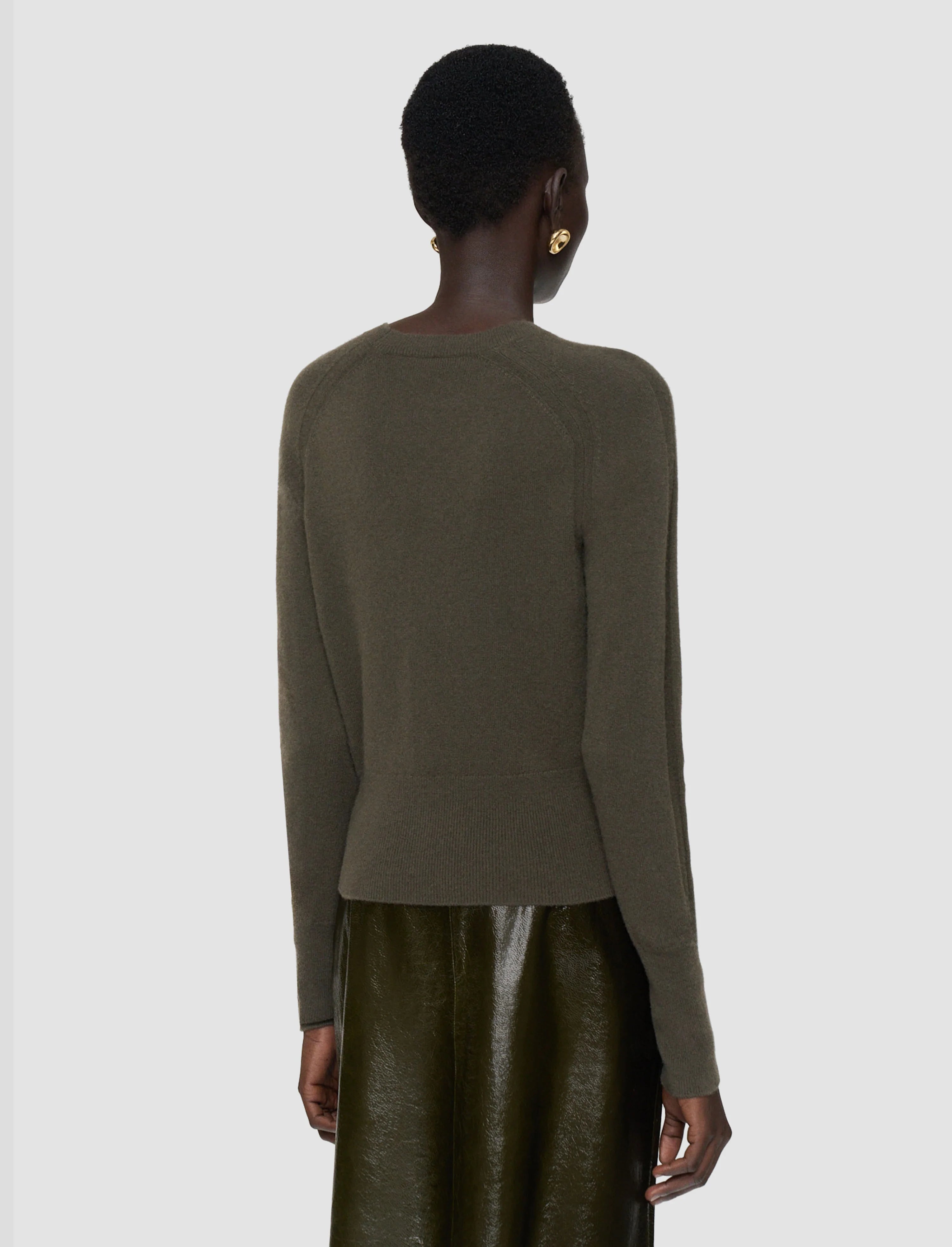 Joseph Melby Light Pure Cashmere Jumper | Palm Leaf