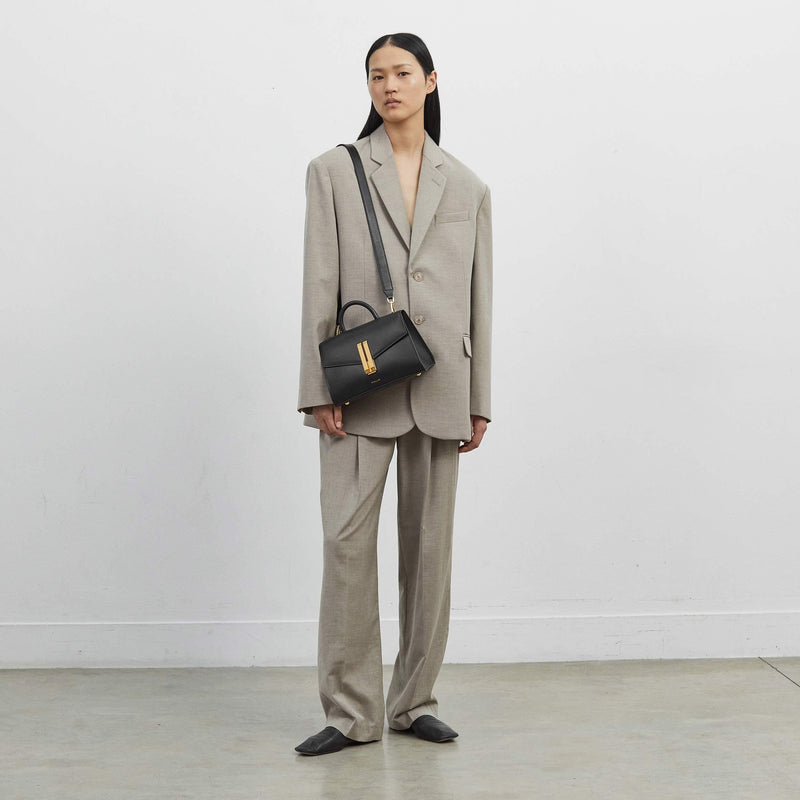 DeMellier Midi Montreal Bag Croc Effect Black