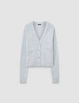Joseph Open Cashmere Cardigan Oxford Blue
