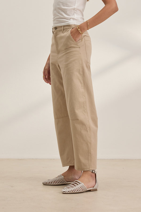 Velvet Brylie Cotton Twill Pants Khaki