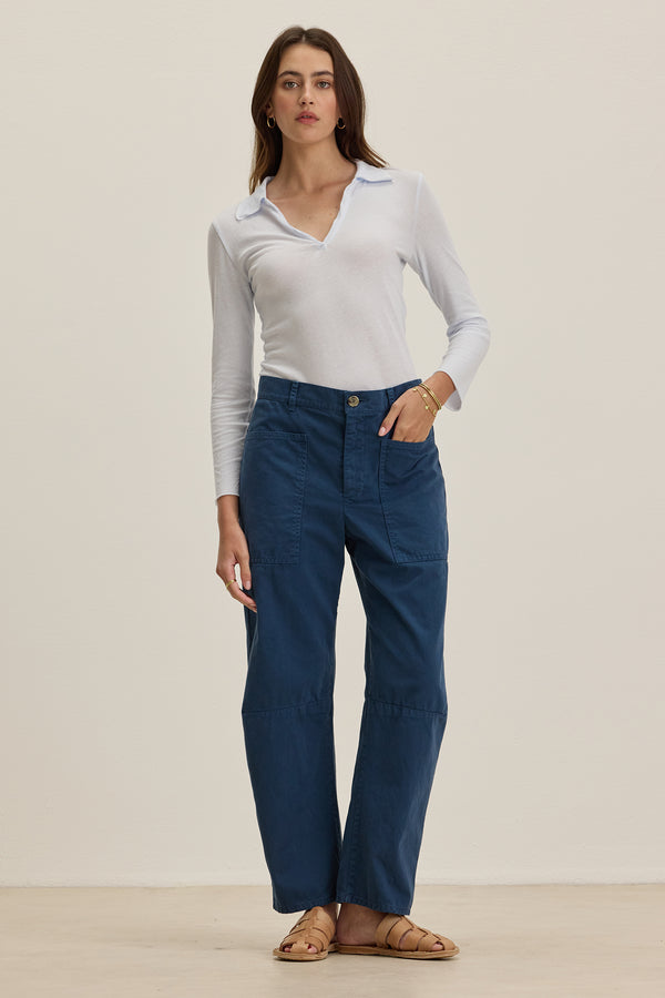 Velvet Brylie Cotton Twill Pants Jasper