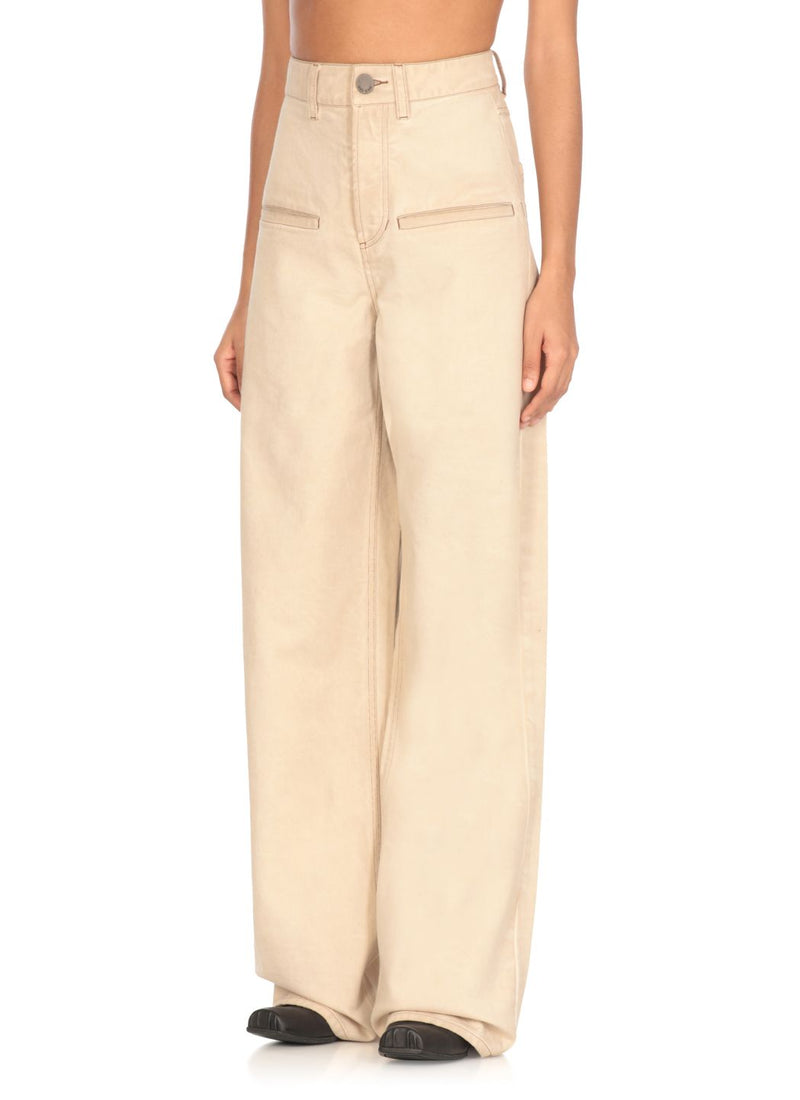 Uma Wang Ball Jeans Dirty White