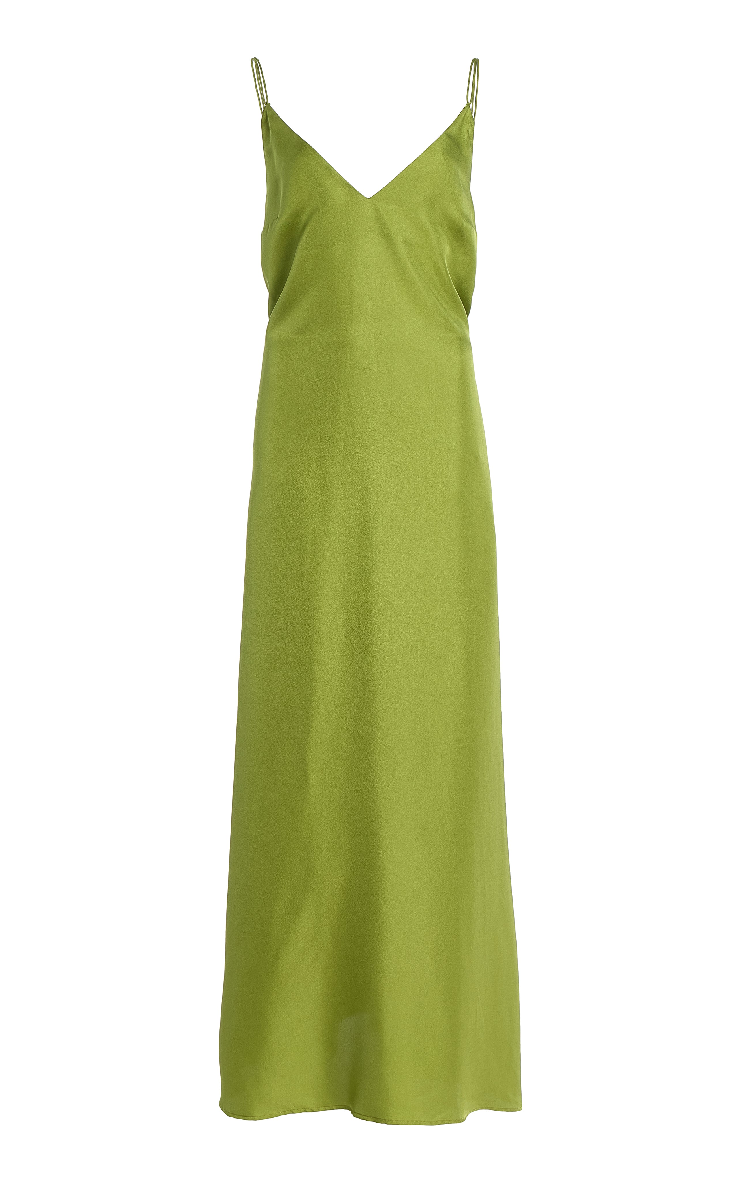 Róhe Silk Slip Dress | Garden Green