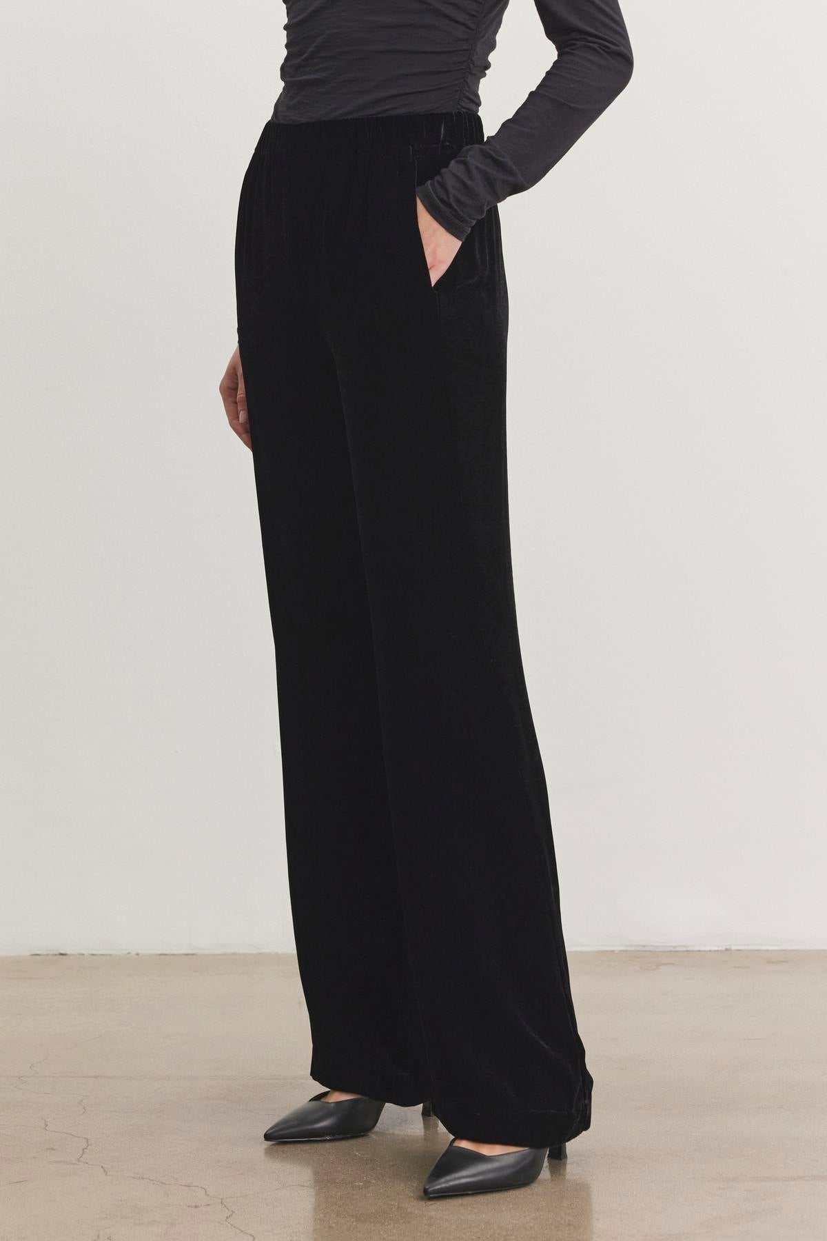 【PORTERNA】Calling Velvet Lounge Pants Velvet Sorine Silk Velvet Pants – CLEMENTINE'S