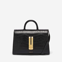 DeMellier Midi Montreal Bag Croc Effect Black