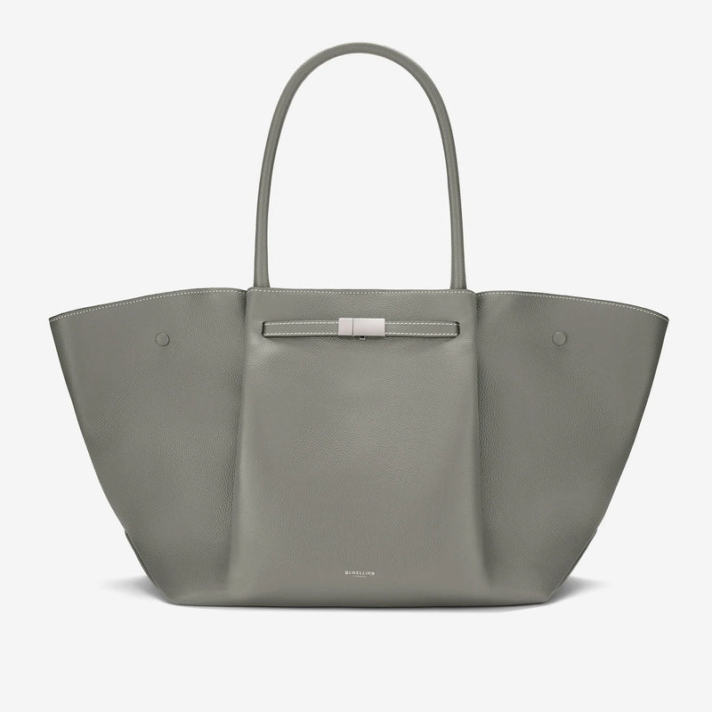 DeMellier New York Bag Small Grain Stone Grey