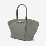 DeMellier New York Bag Small Grain Stone Grey