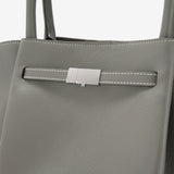 DeMellier New York Bag Small Grain Stone Grey