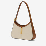 DeMellier Tokyo Canvas Tan Leather Bag