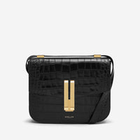 DeMellier Vancouver Bag Croc Effect Black