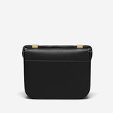 DeMellier Vancouver Black Leather Bag/ Ecru Stitch