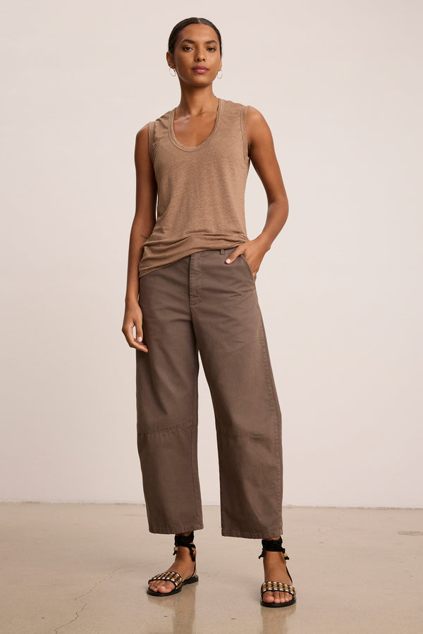 Velvet Alexis Twill Pants Chocolate