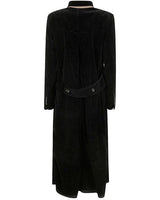 Uma Wang Cigna Velvet Coat Black