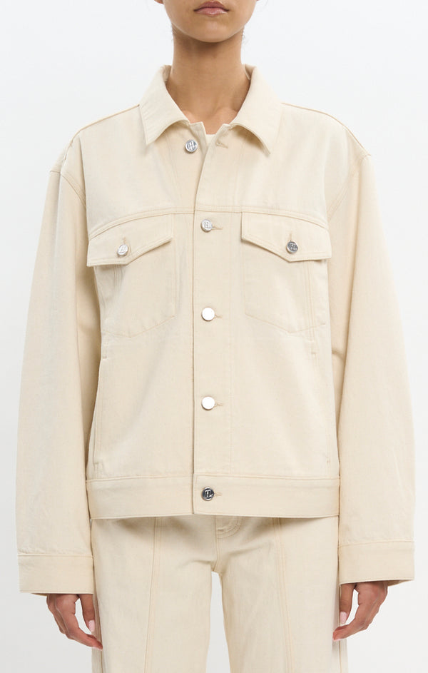 Helmut Lang Classic Trucker Jacket | Ecru
