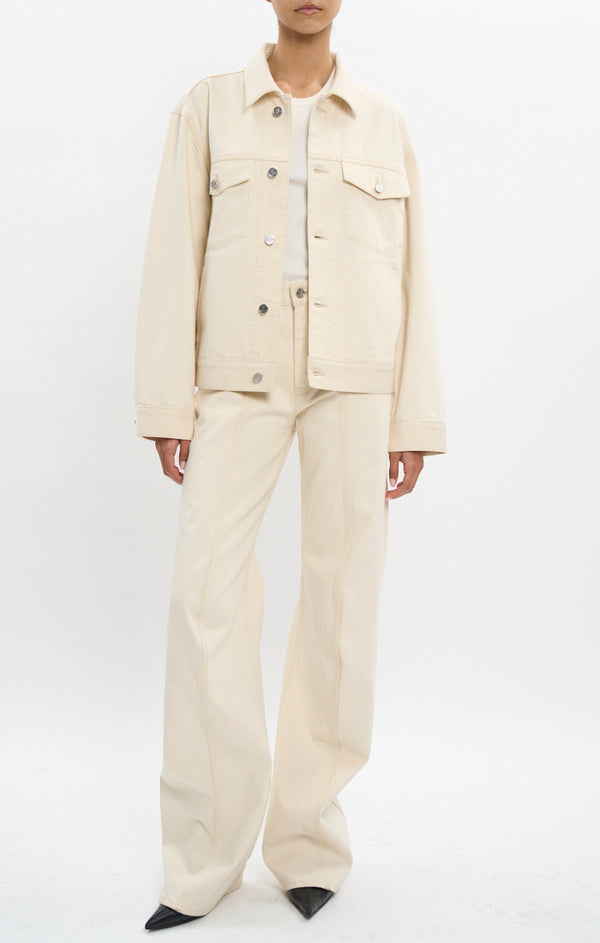Helmut Lang Classic Trucker Jacket | Ecru