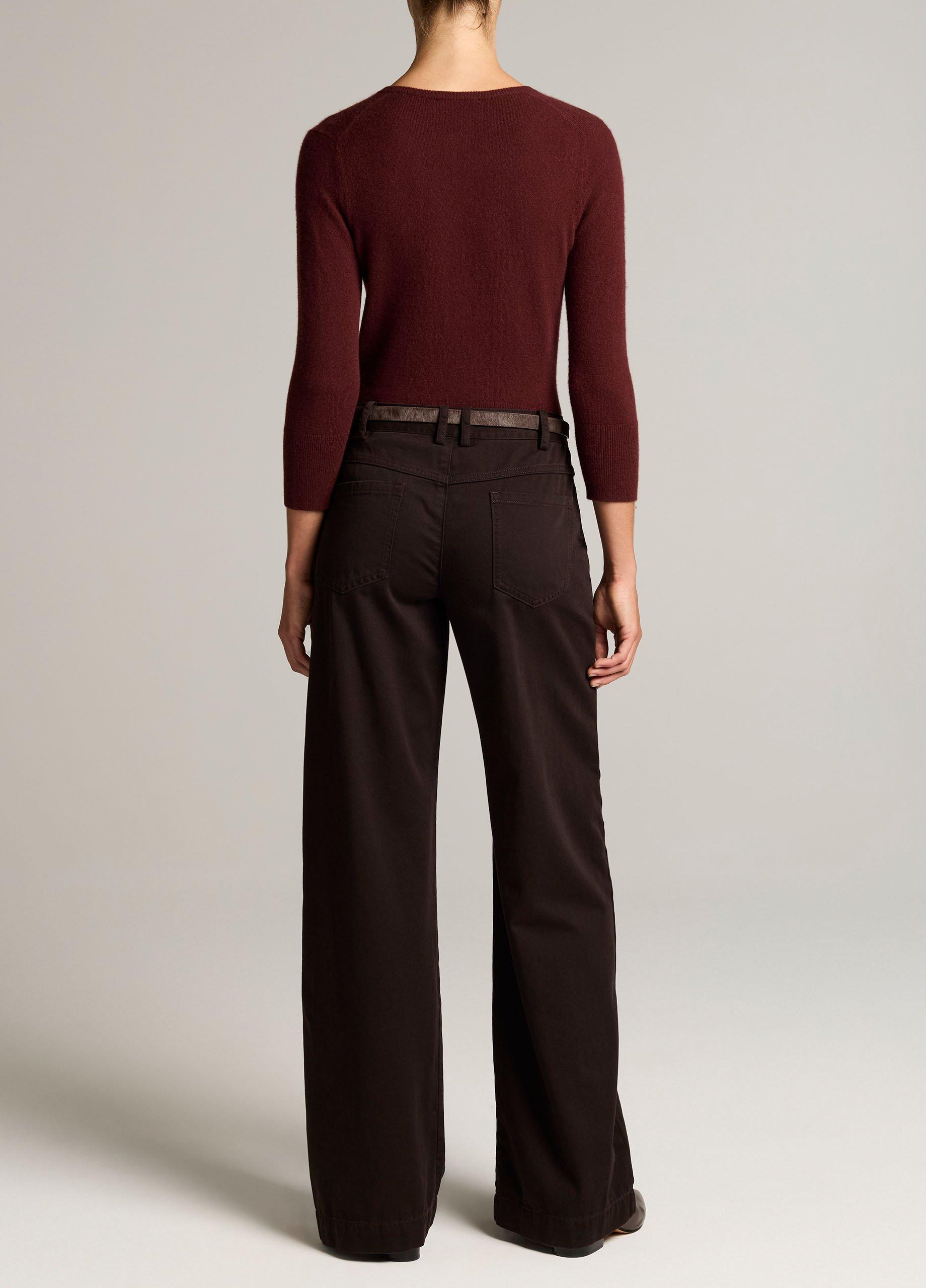 Vince Washed Cotton Mid-Rise Wide Pants | Cinderwood