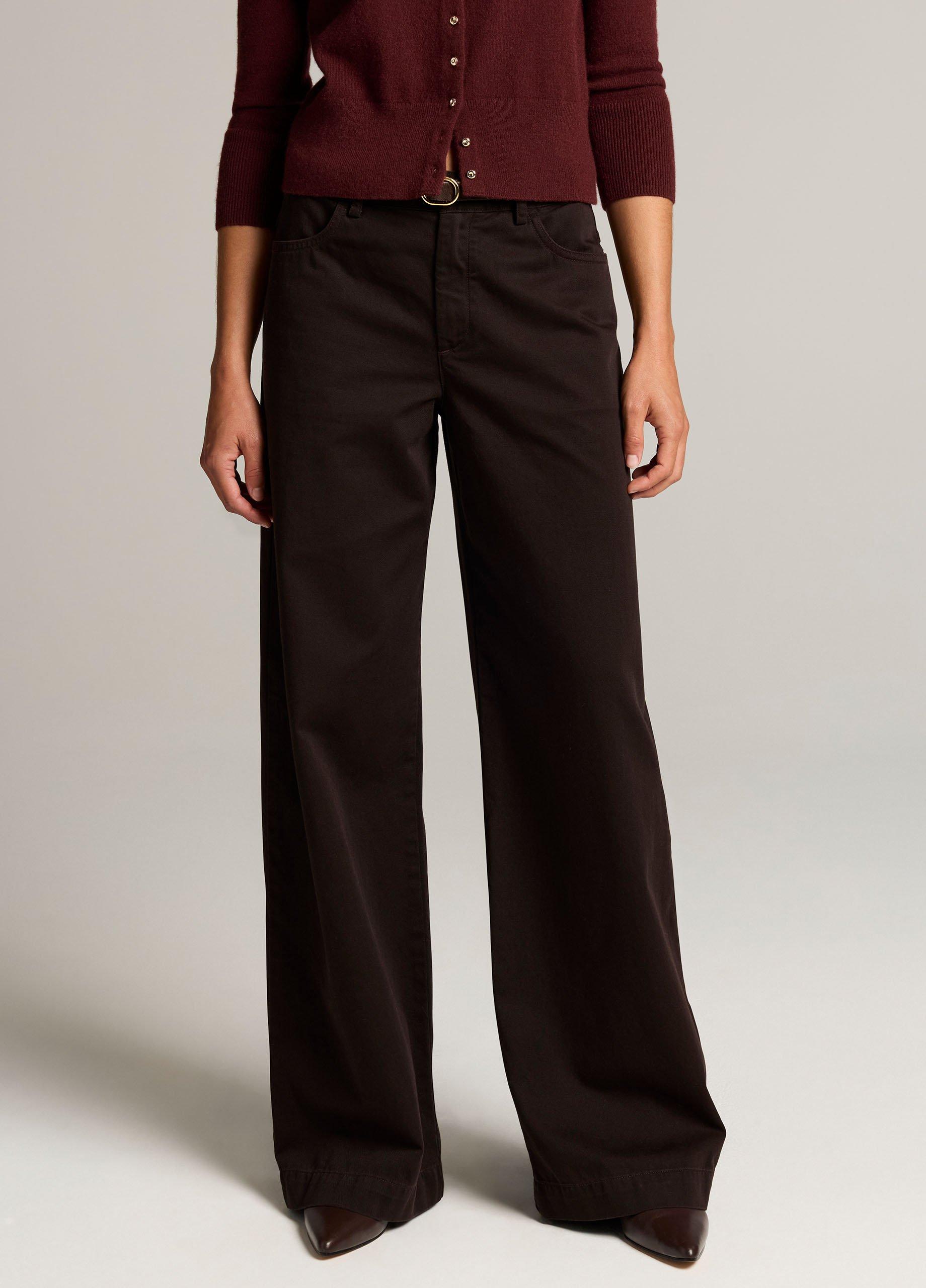 Vince Washed Cotton Mid-Rise Wide Pants | Cinderwood