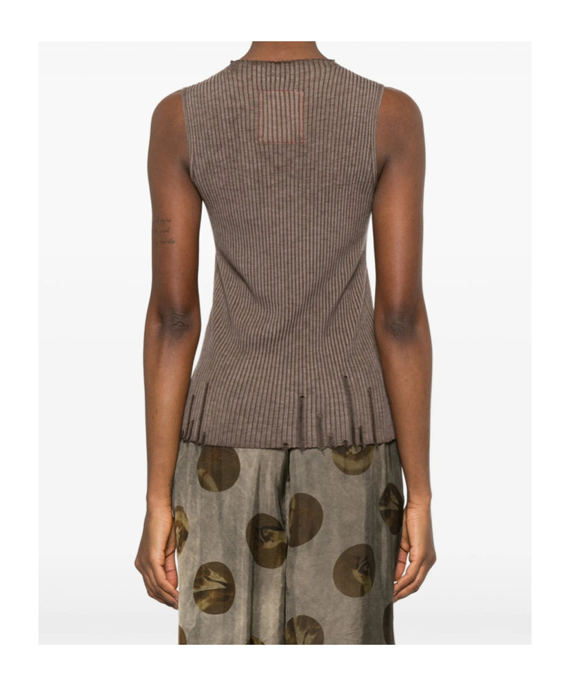 Uma Wang Sleeveless Top | Brown