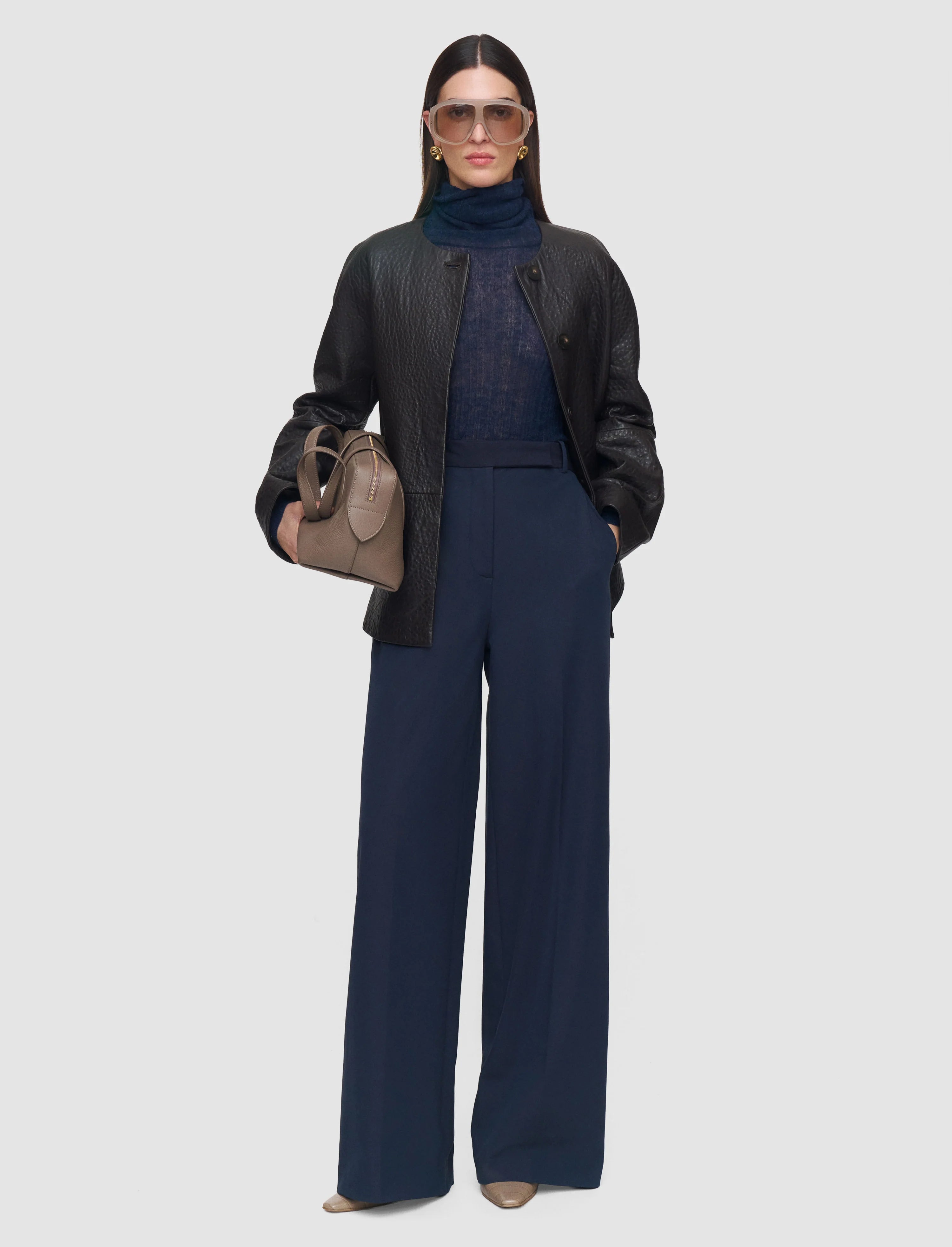 Joseph Yukio Gabardine Stretch Trousers | Indigo