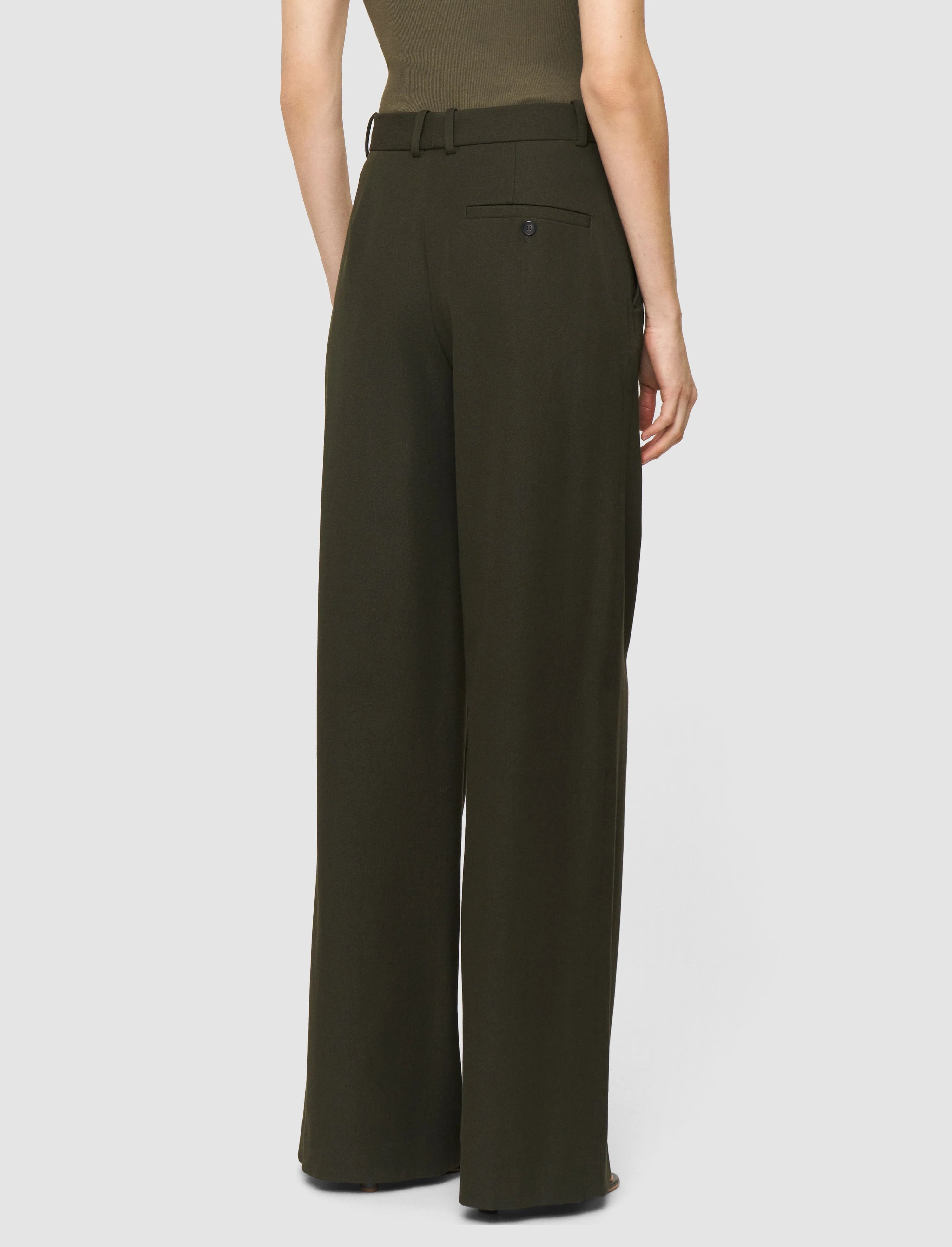 Joseph Yukio Gabardine Stretch Trousers | Palm Leaf