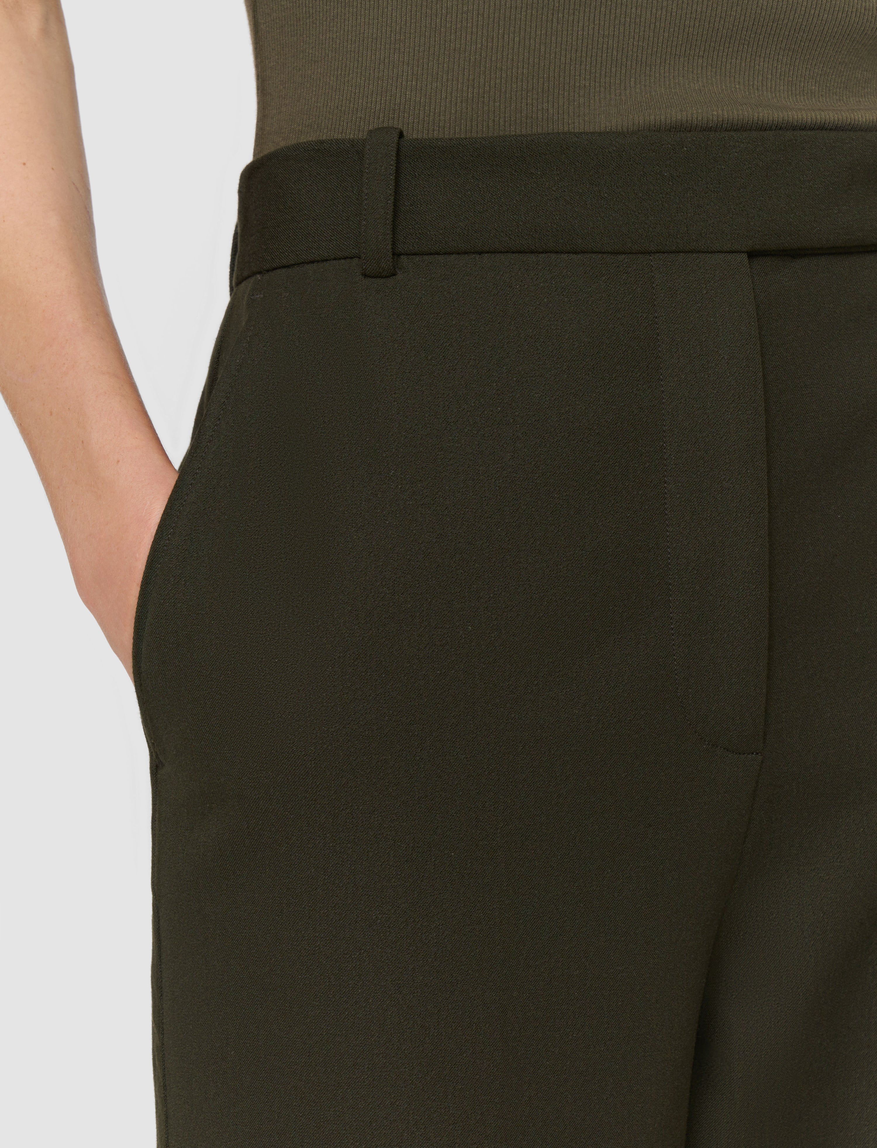 Joseph Yukio Gabardine Stretch Trousers | Palm Leaf