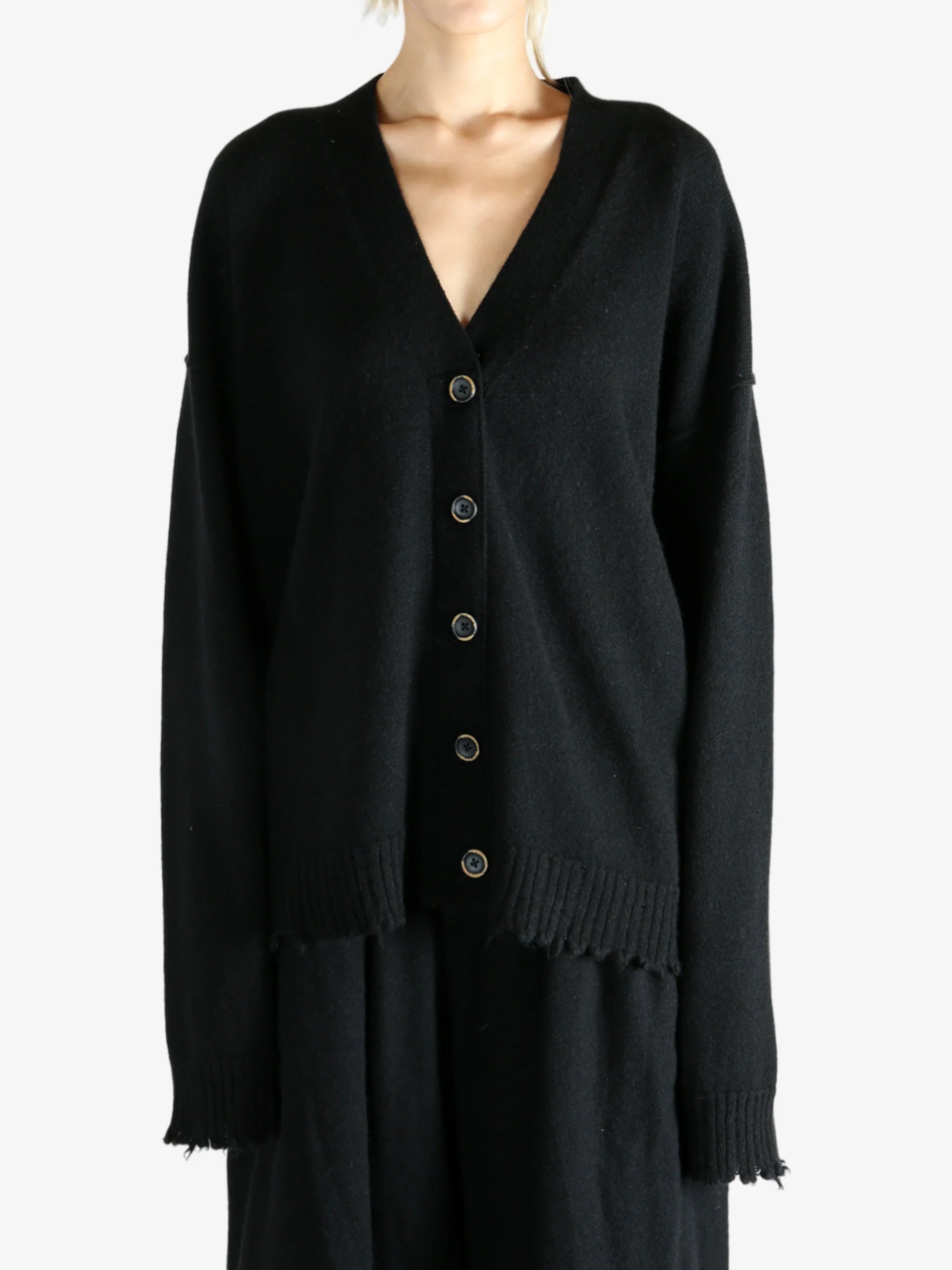 Uma Wang Cashmere Over Cardigan Black