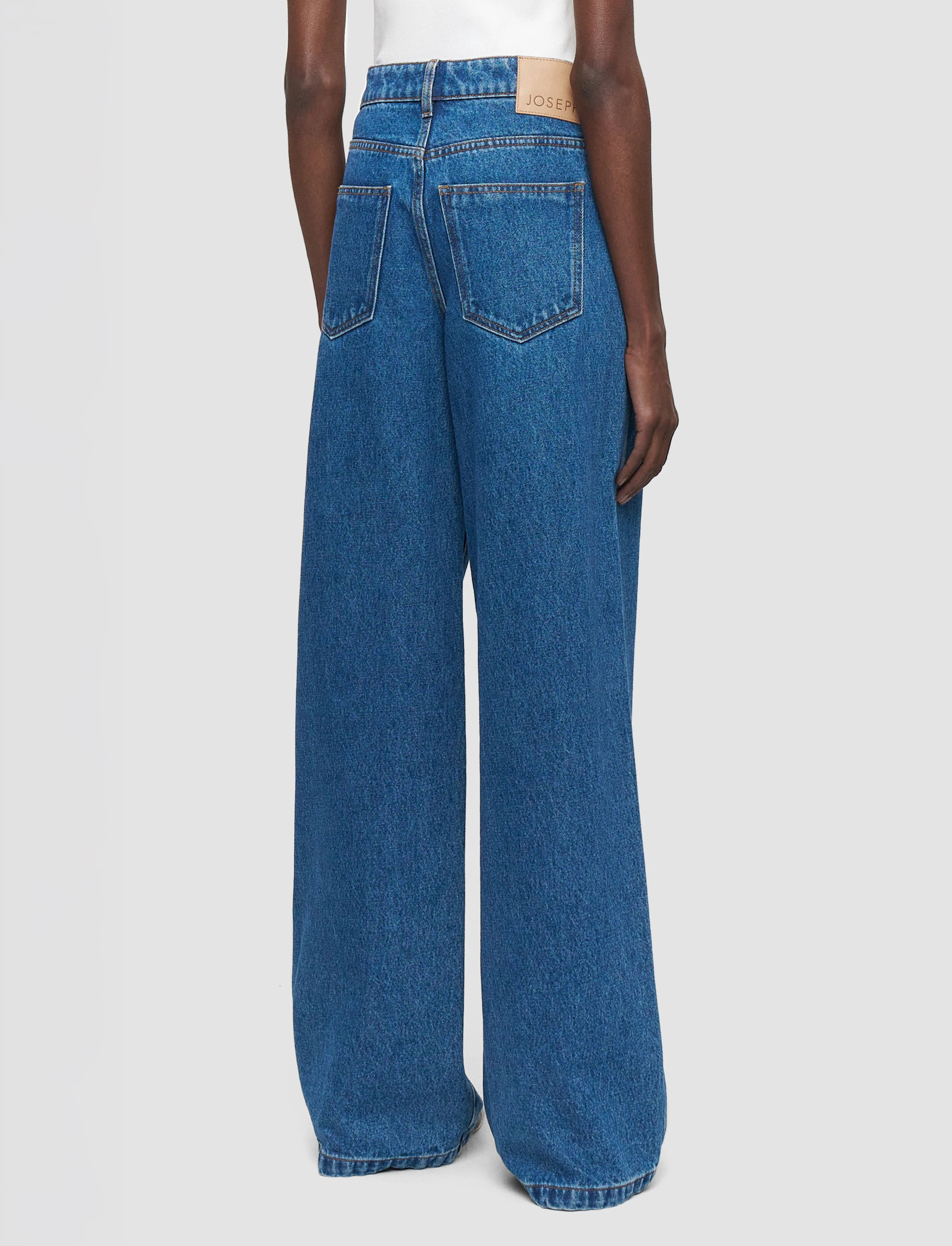 Joseph Zamtam Washed Denim Jeans | Mid Blue