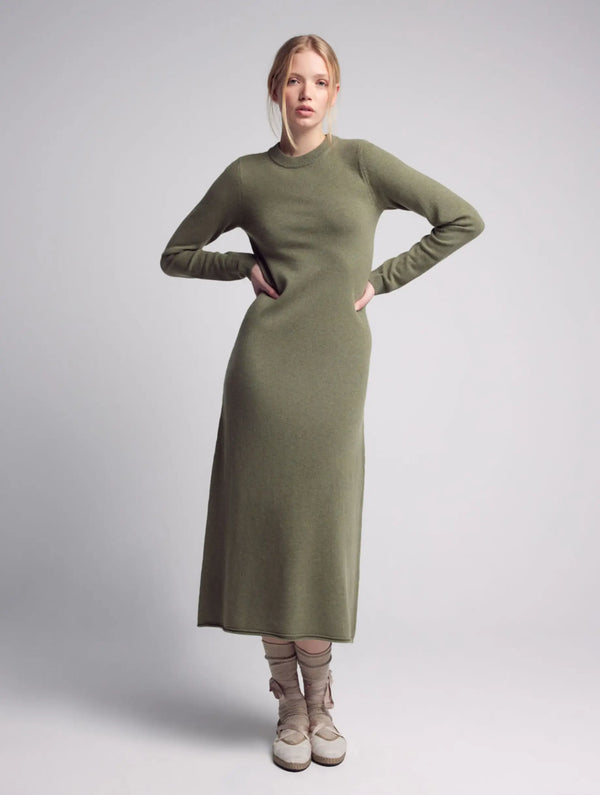 Leap Green Zoe Knitted Dress