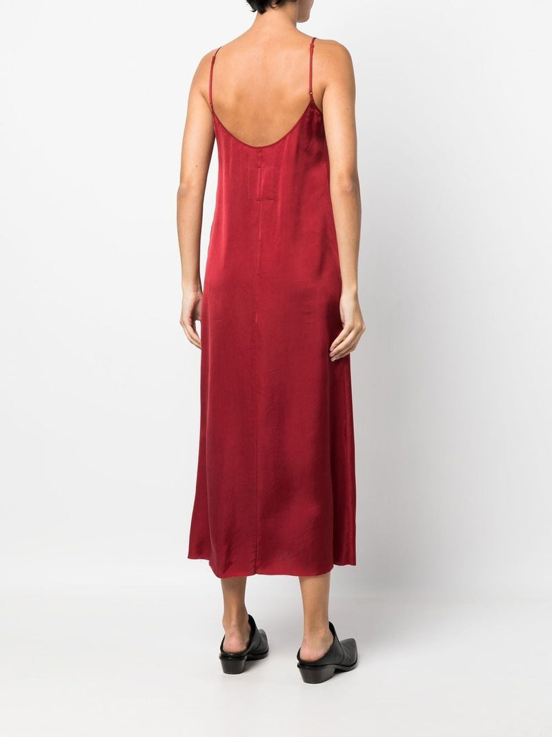 Uma Wang Anaya Red Slip Dress