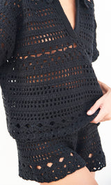 Leap Concept Hand Crochet Shorts