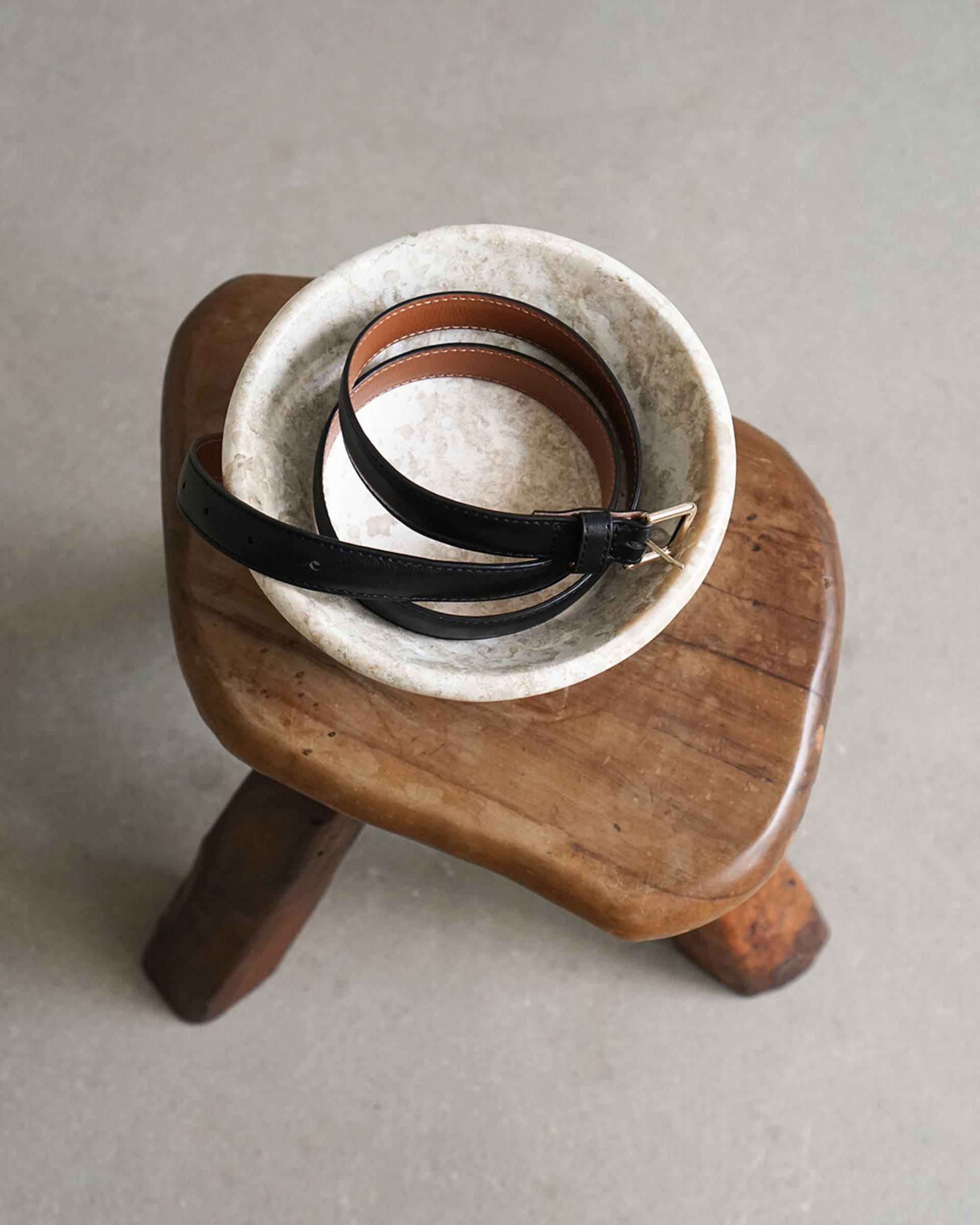 Flattered Barbara Leather Belt | Black