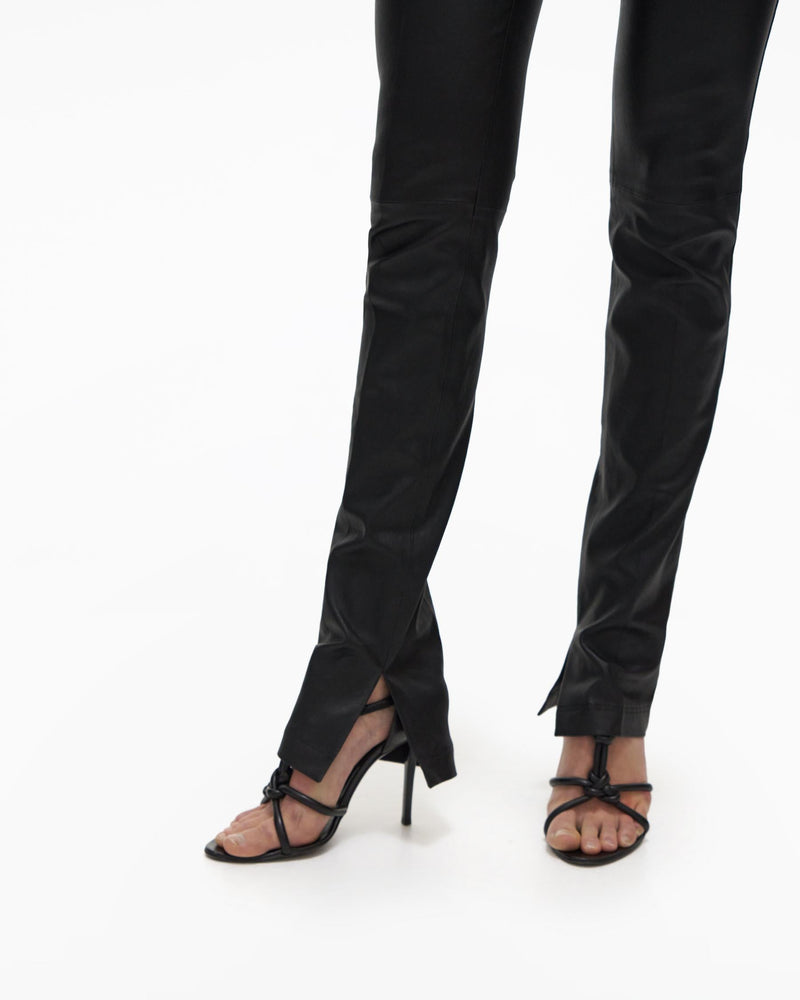 Helmut Lang Slit Leather Pant