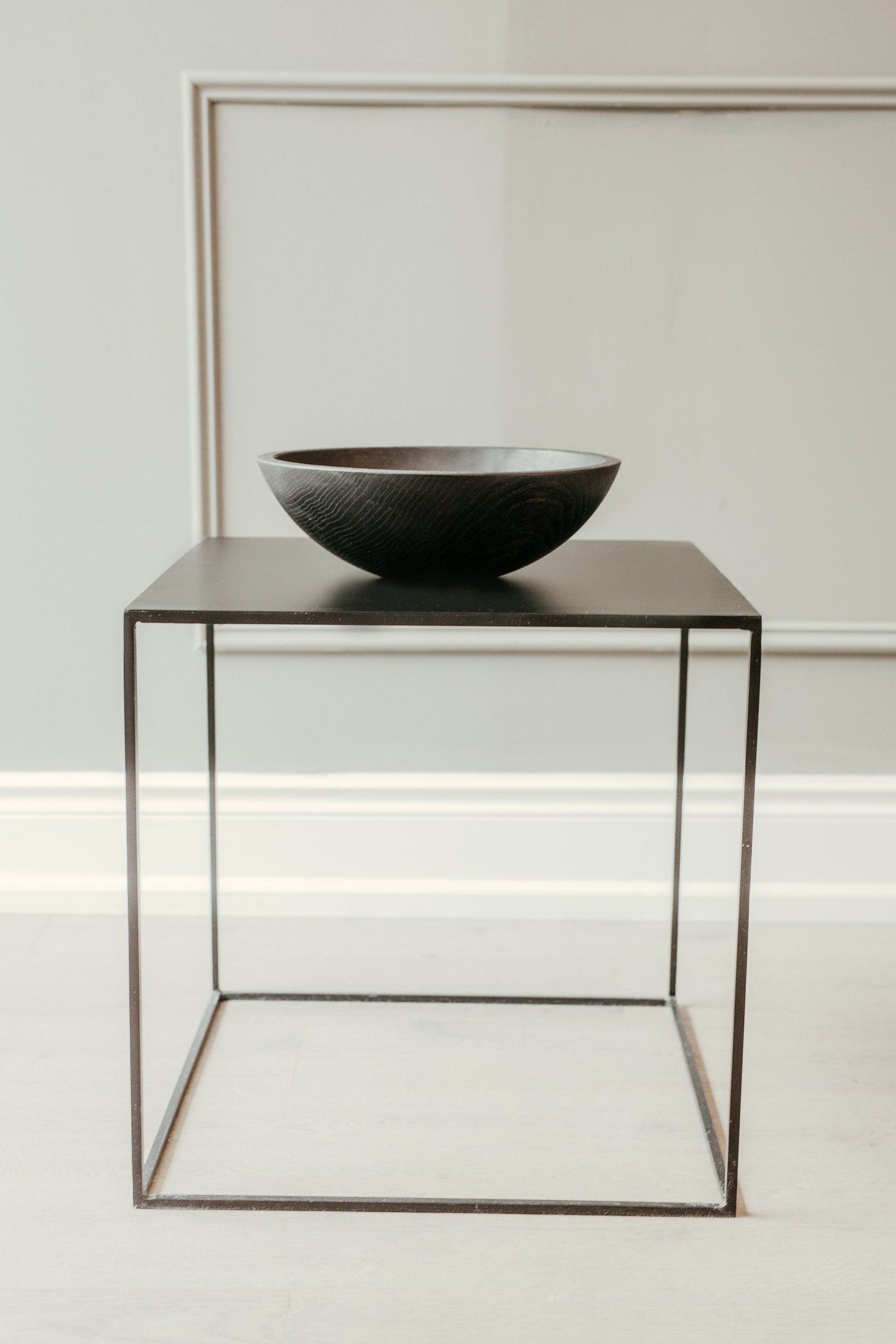 Black Ebonized Round Bowl