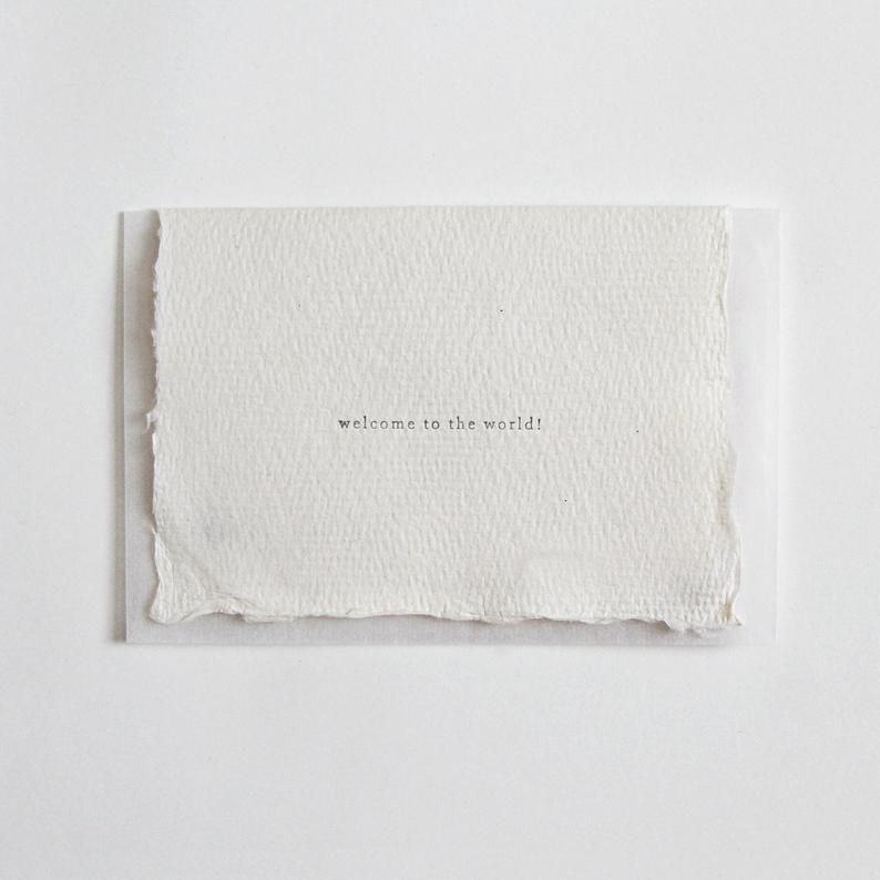 Welcome to the World Card