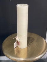 Round Pillar Candle Natural Solid 12"