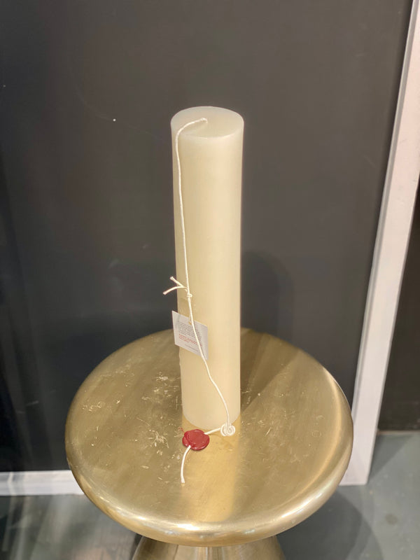 Round Pillar Candle Natural Solid 16"